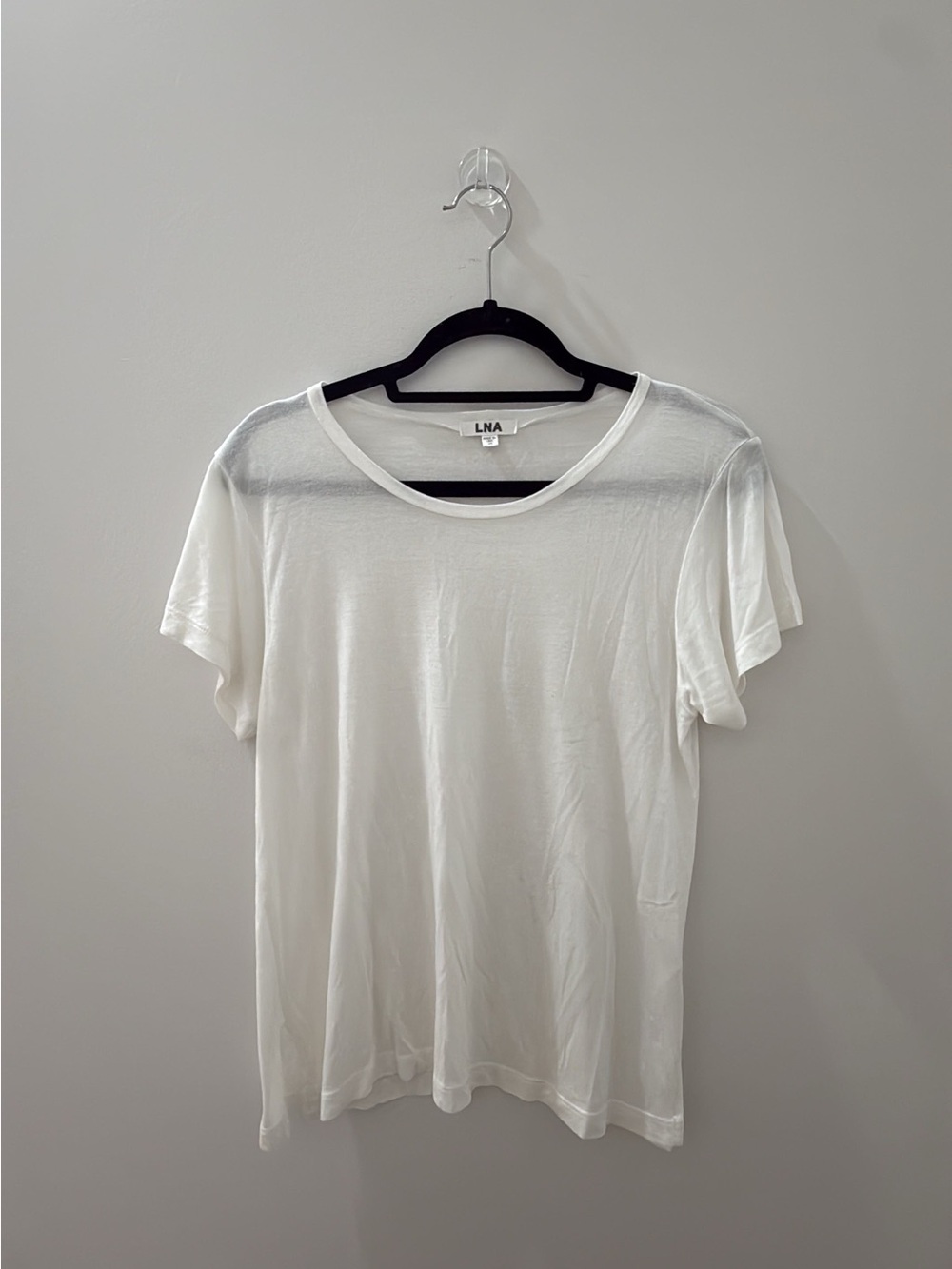 LNA Men’s White Short Sleeve Crew Tee